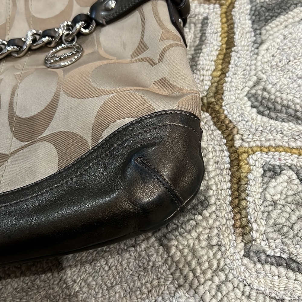 💕Coach metallic gold bronze jacquard medium crossbody bag💕 - Picture 12 of 12